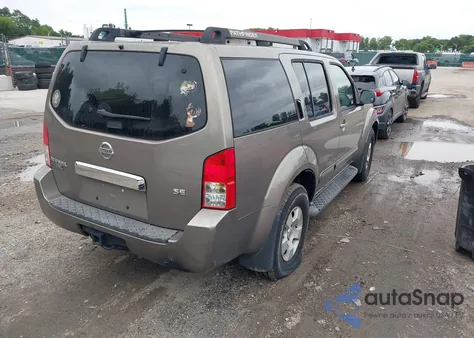 2006 Nissan Pathfinder Se из США, поврежденный, VIN 5N1AR18W56C662992